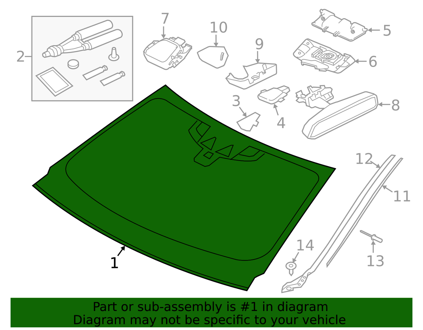 Windshield - Jaguar F Pace (T4A16300)