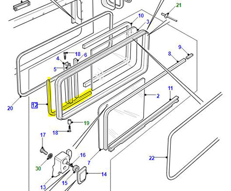 Side Quarter Window Filler Strip - Defender (CNL000010)