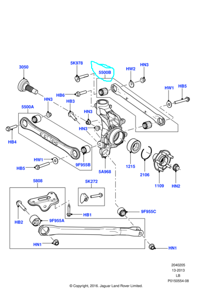 Rear Lateral Control Arm - Freelander 2 L359 (LR002576)