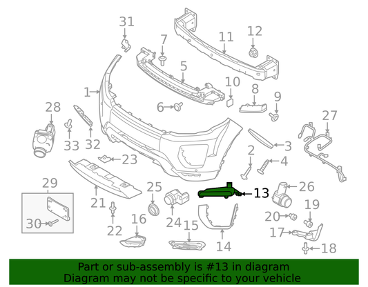 Fog Light Blanking Plate - Range Rover Evoque L538 (LR071765)