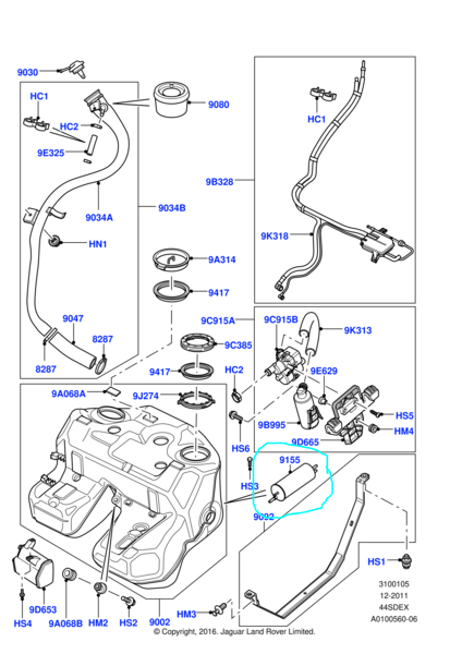 Inline Fuel Filter - Range Rover L322 (WFL000021)