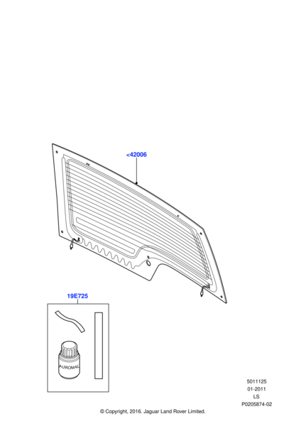Discovery 3 and 4 2005-2015 Gate Glass Privacy lr039435